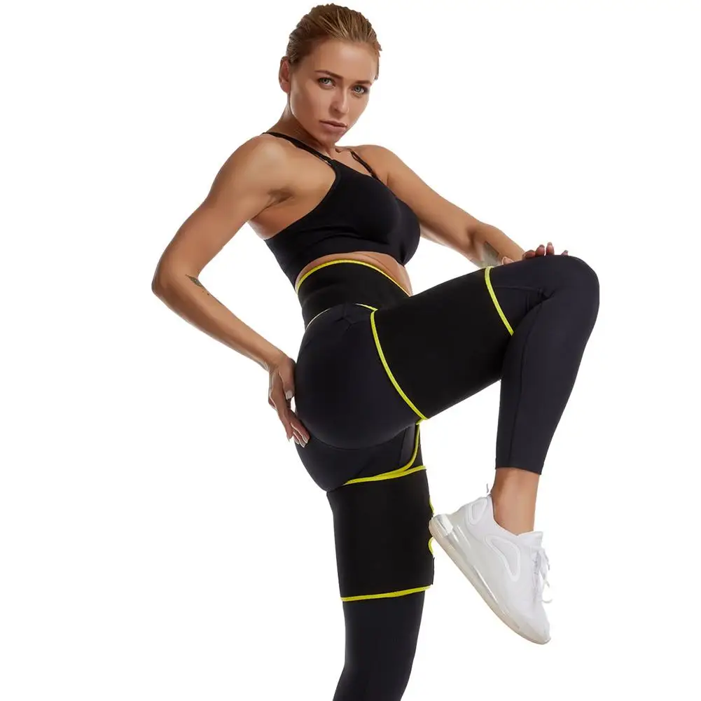 Waist Trainer Thigh Trimmer Leg Shapers Slender Slimming Belt Sweat Shapewear Toned Muscles Band Wrap Slim | Спорт и развлечения