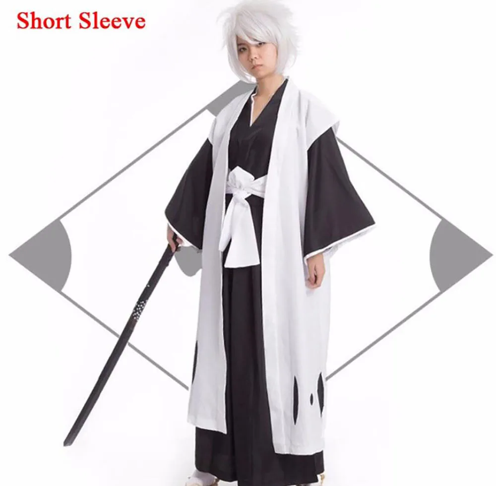 Аниме Блич Kyouraku Shunsui Kenpachi Zaraki косплей костюм белый плащ капитан Плащ Хэллоуин для