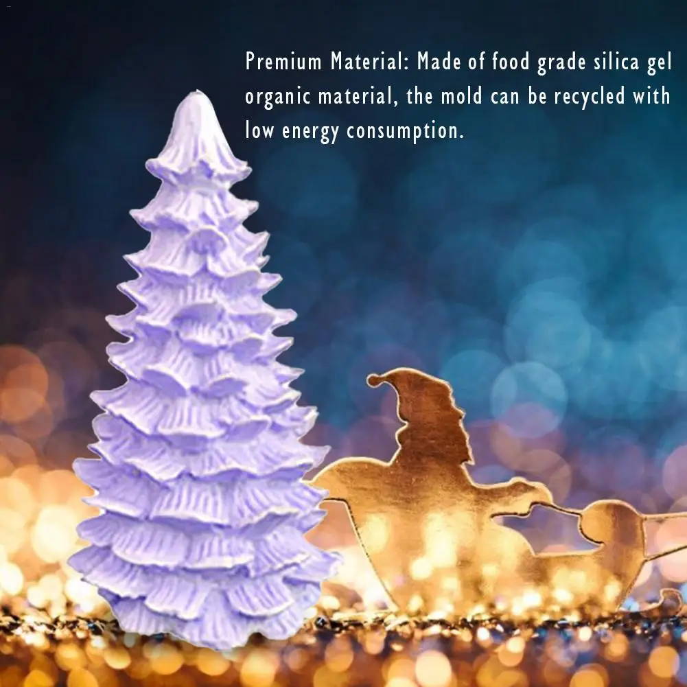 Рождественская елка форма трехмерная силиконовая ремесла 3D рождественское мыло