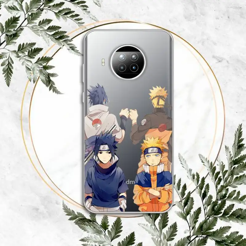 

Naruto Kakashi Sasuke anime Phone Case Transparent for Xiaomi Redmi note 10 t 8 9 pro lite 11