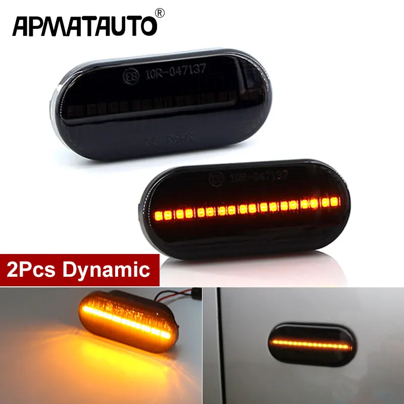 

2Pcs LED Dynamic Side Indicator Marker Signal Light Sequential Flashing Lamp For Ford C-Max Focus MK2 Fusion Fiesta Galaxy