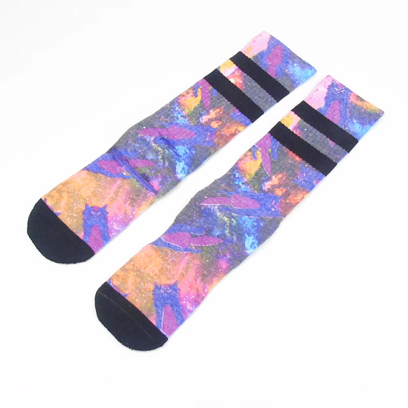 Носки для скейтборда со звездным принтом, мужские хлопковые носки Meias Fit Performance Sox 001Y8