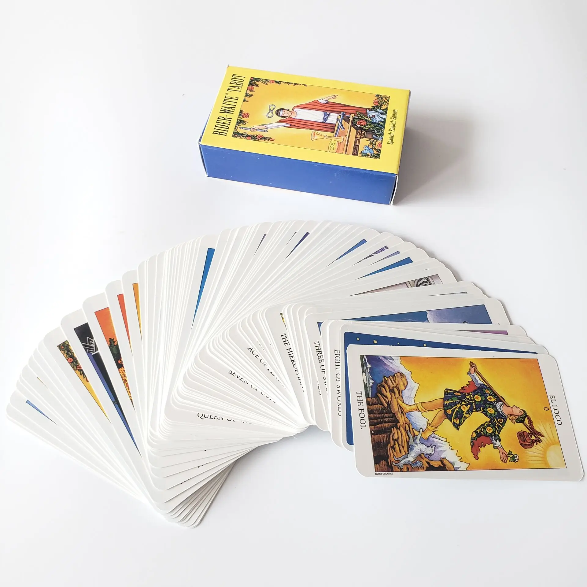 Таро карты колода на испанском языке с книгой Райдер оракул игры гадания
