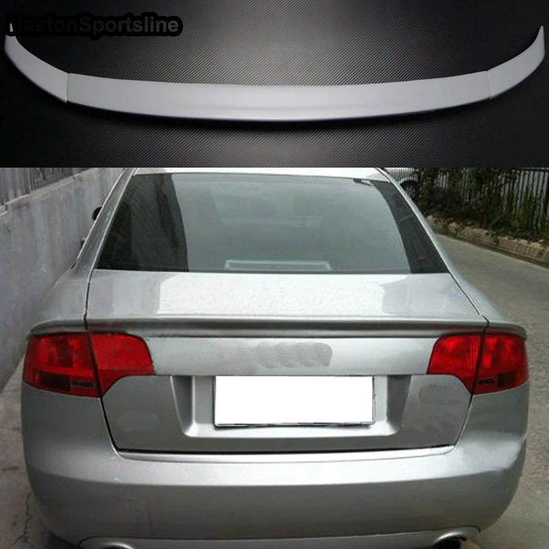 

For Audi A4 B7 A Style Unpainted Primer Rear Trunk Spoiler Car Wing 2005-2008