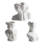 Искусственная ваза для боди-арта, керамическая ваза для цветов, декоративные вазы, полка для украшения салона, домашняя ваза для цветов, керамический цветочный горшок