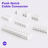 10pcs100pcs ch1ch2ch3ch4ch5ch6ch12 high pressure resistant 10a 220v push quick wire cable connector white wiring terminal