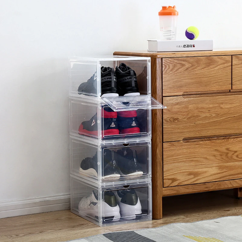Прозрачная акриловая коробка для хранения обуви | Дом и сад