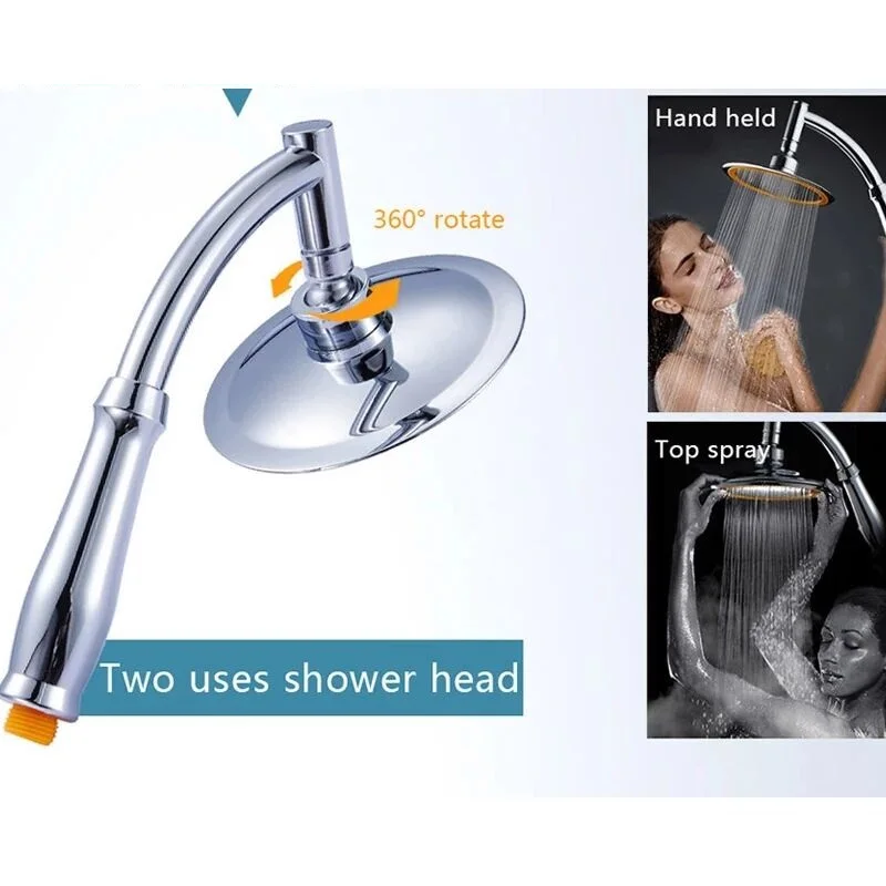 shower head high pressure water saving rainfal handheld shower big 6 inch bathroom rain shower spa fixtures douche accessories free global shipping