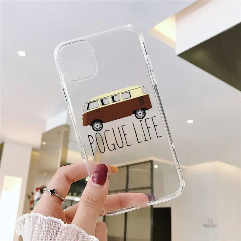 

Outer Banks - Livin' the Pogue Life Phone Case Transparent for iPhone 6 7 8 11 12 s mini pro X XS XR MAX Plus SE cover funda