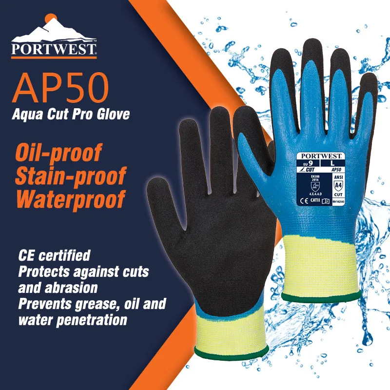 

Portwest перчатки с защитой от вырезания нитриловые перчатки с полным покрытием уровень сопротивления вырезанию А4 защитные перчатки рабочие а...