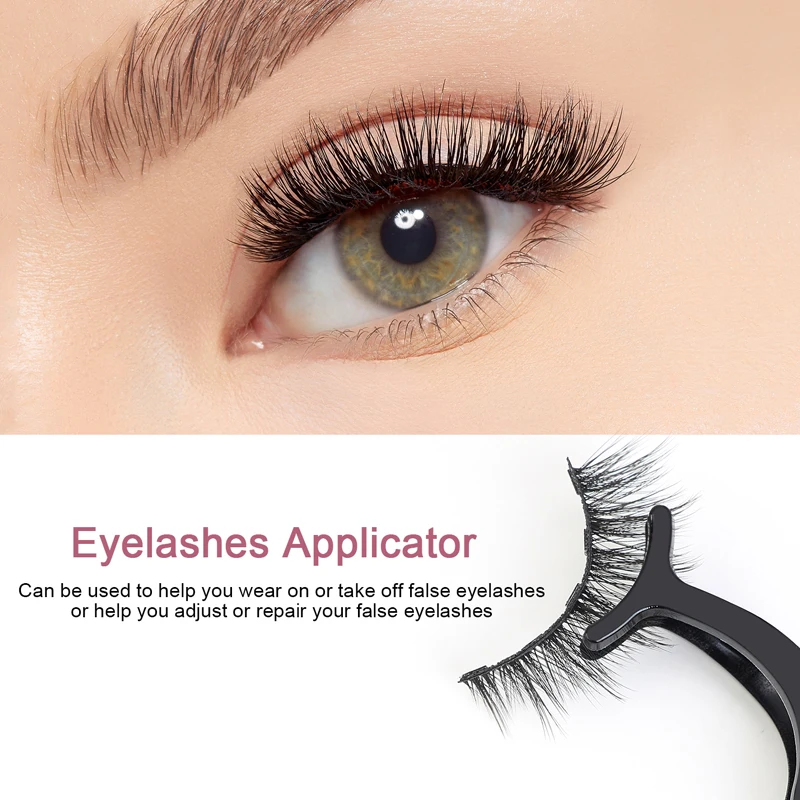 

Beauty Makeup Black Technology Magnetic Liquid Eyeliner 5 Magnets False Eyelashes Tweezer Easy Wear Lashes Set TSLM1