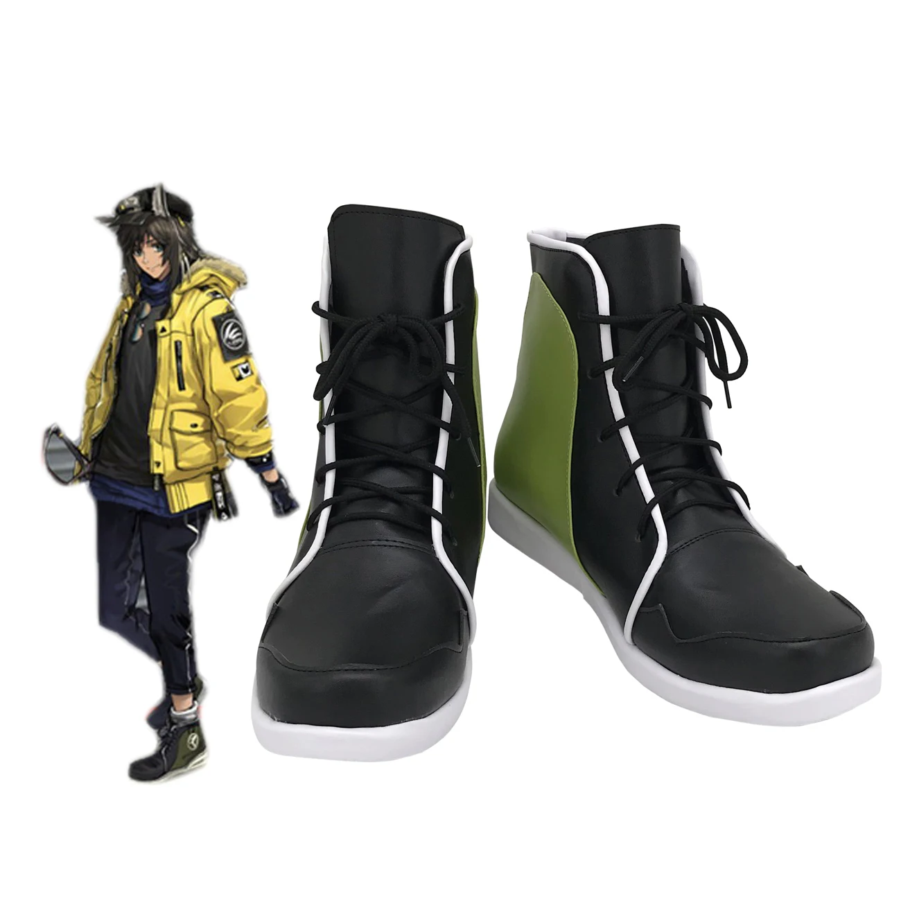 Сапоги для косплея курьера arknight кожаная обувь на заказ любого размера |