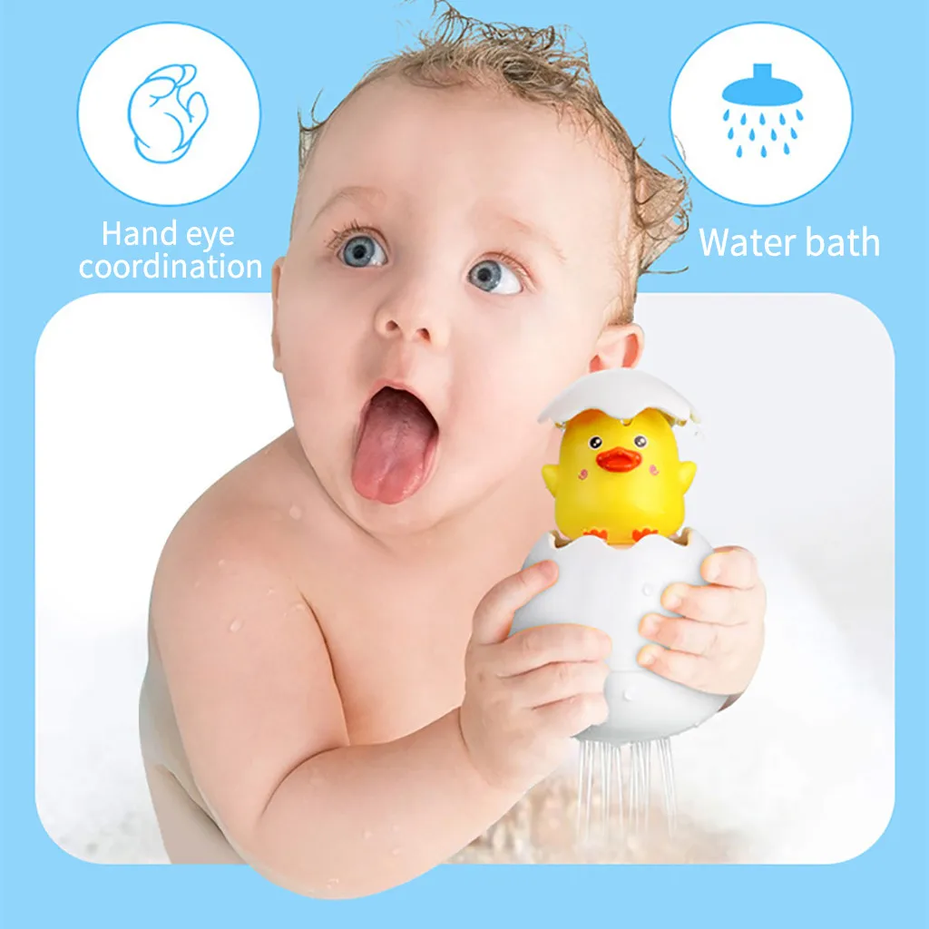 Милые милые детские Игрушки для ванны в воде Детские Сквиртинг яйца Экологичные