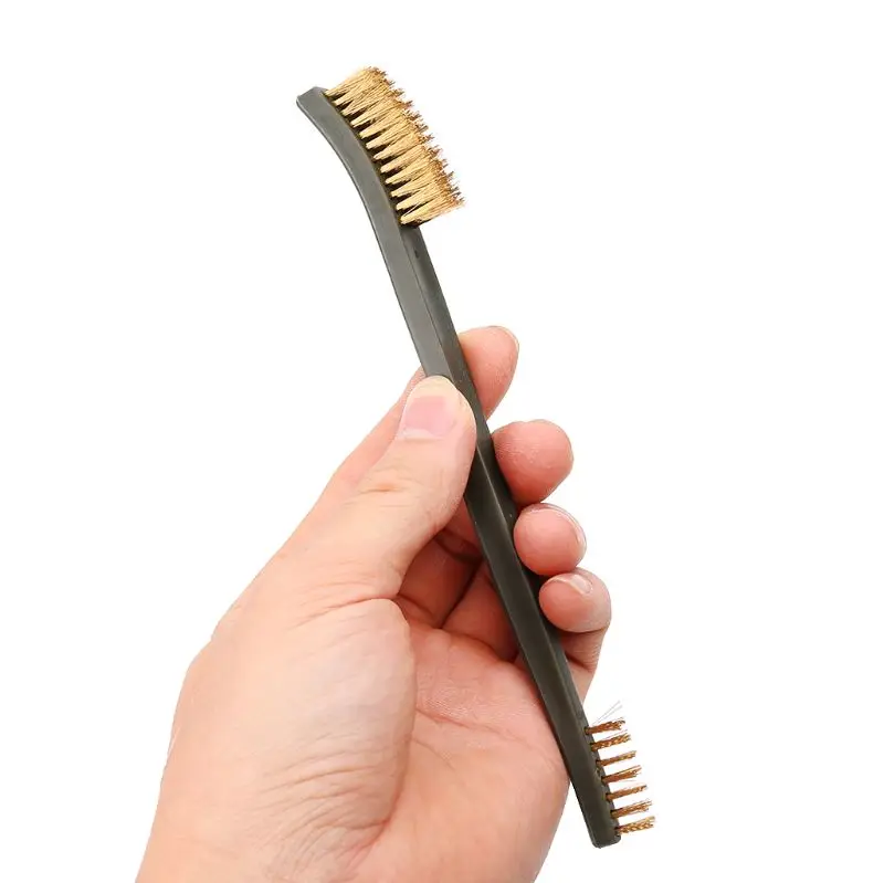 

Gun Hunting Tactical Rifle Cleaning Kit 3pcs Steel Wire Brush + 4pcs Nylon Pick