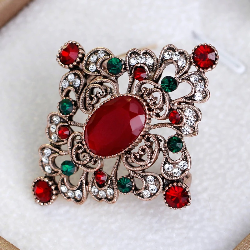 Винтажные геометрические большие зеленые камни фотобулавки Женские аксессуары