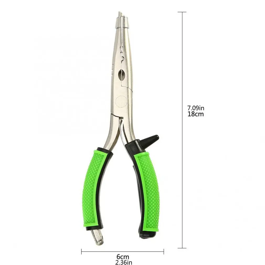 

2021 New Pliers White Nickel Fishing Pliers Portable Rubber Handle Fishing Pliers Line Hook Removal Tool Accessories