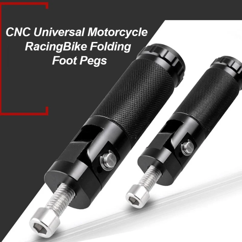 

Черные Алюминиевые Подножки для мотоцикла CNC, Универсальные складные подножки для мотоцикла, подножки, задние педали премиум-класса, новинк...