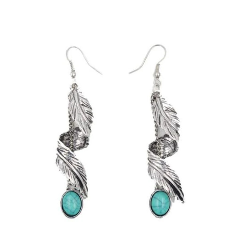 Женские винтажные серьги подвески в богемном стиле с лунным