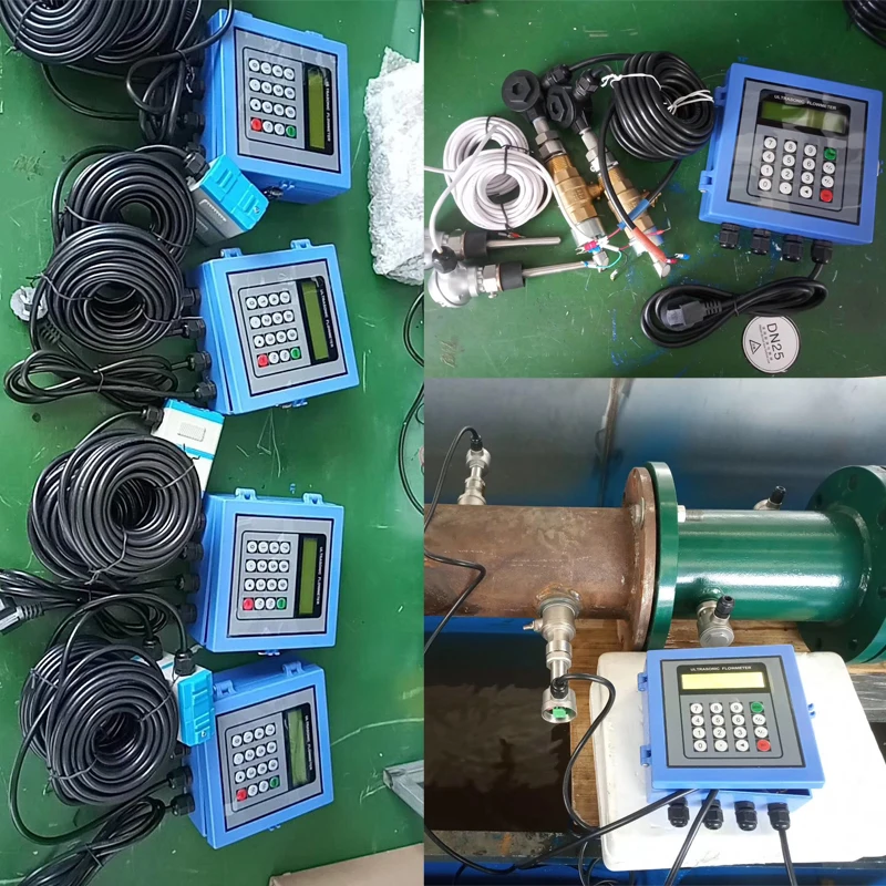 Настенный ультразвуковой расходомер внешний зажим тип фиксированный 4 20mA на