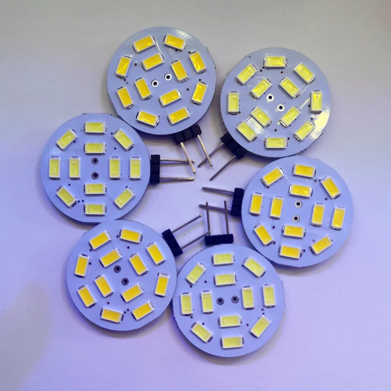 

G4 Светодиодная лампа DC12V G4 5730 12 SMD 5730 Светодиодная лампа с кристаллами теплый белый холодный белый 3 Вт 10 шт./лот Бесплатная доставка
