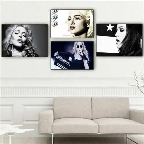 Пользовательские Холст плакат Мадонна vogue (3) Печатный постер ткань стены