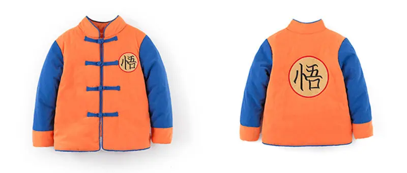 MPANDA Dragon Ball/зимняя одежда для малышей детская зимняя одежда из плотного флиса для мальчиков, Goku хлопковая куртка детская утепленная куртка для мальчиков