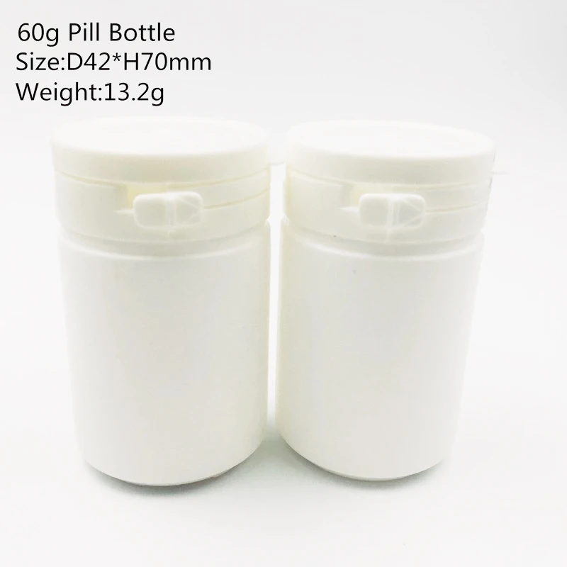 50 шт. 60 мл г 60cc HDPE белая черная пластиковая крышка sules Бутылочки для витаминов