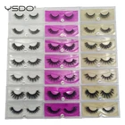 Норковые ресницы YSDO, 1 коробка, натуральные длинные 3d норковые ресницы, накладные ресницы ручной работы, полная полоска ресниц, макияж, накладные ресницы