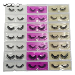 Норковые ресницы YSDO, 1 коробка, натуральные длинные 3d норковые ресницы, накладные ресницы ручной работы, полная полоска ресниц, макияж, накладные ресницы