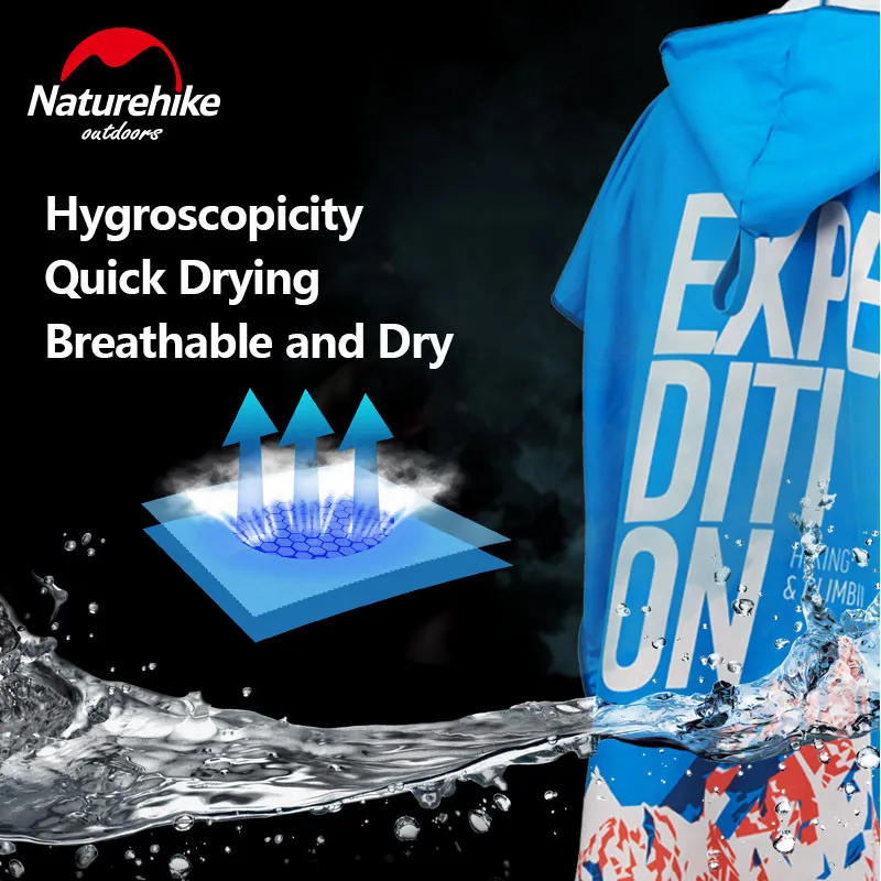 Naturehike portable ultra-light sunscreen quick-drying dressing cover microfiber bathrobe NH19SP002
