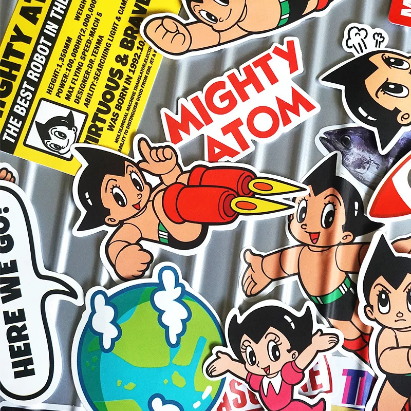 25Pcs Peter Pan Astro Boy Cartoon Cool Popular Brand Stickers Suitcase Waterproof Xiang Tie Skateboard | Дом и сад