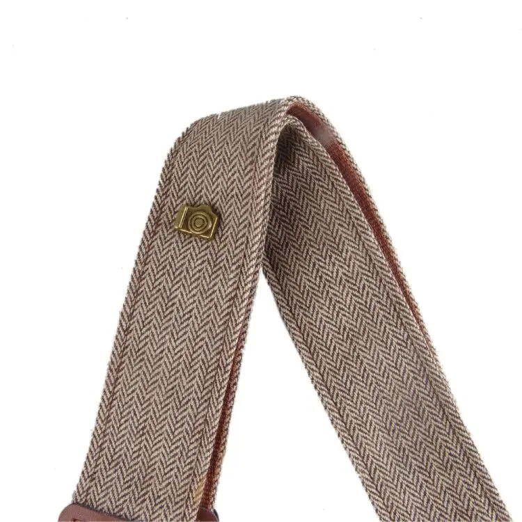 Универсальный Регулируемый ремень на плечо для камеры хлопковый кожаный Nikon Canon