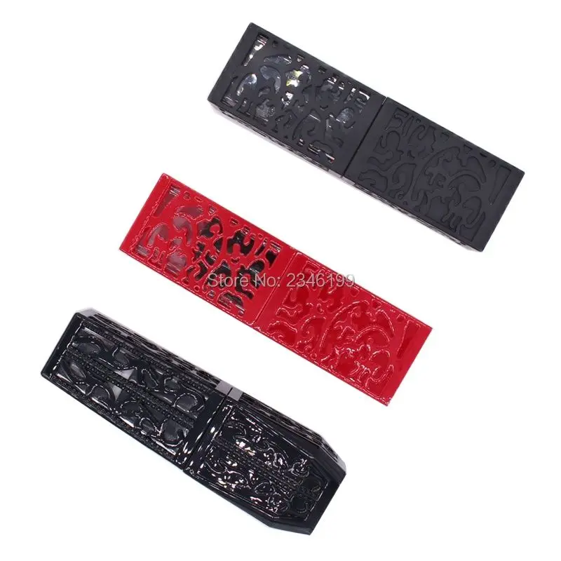 Пустая губная помада трубка 12 1 мм кружевная пустая черный красный бальзам для