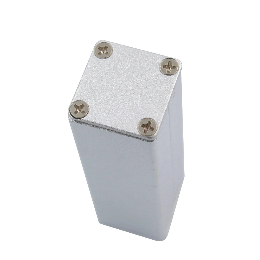 Синий серебристый алюминиевый корпус Корпус чехол 25x25x80 мм проектная коробка для