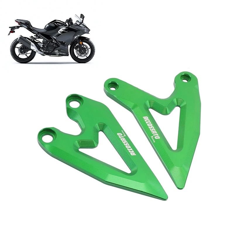 

For KAWASAKI Z400 NINJA400 NINJA 400 NINJA250 18-20 Motorcycle Accessories FootPeg Footrest Rear set Heel Plates Guard Protector