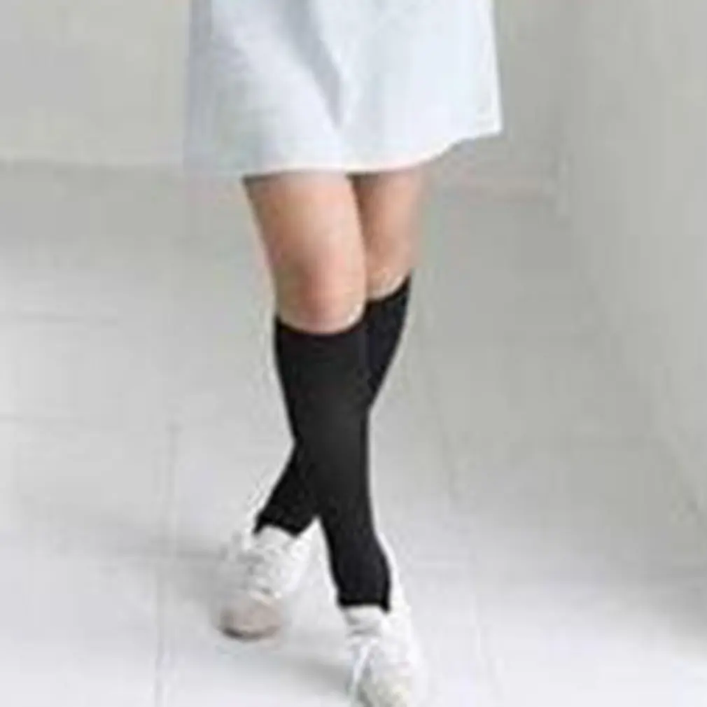 Носки выше колена черные белые бархатные для школьников косплея |