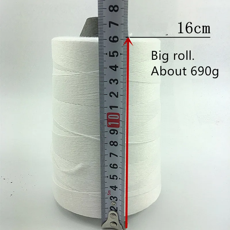 Плетеная на свиньи Троттер веревочная бирка 1 мм белая полиэфирная