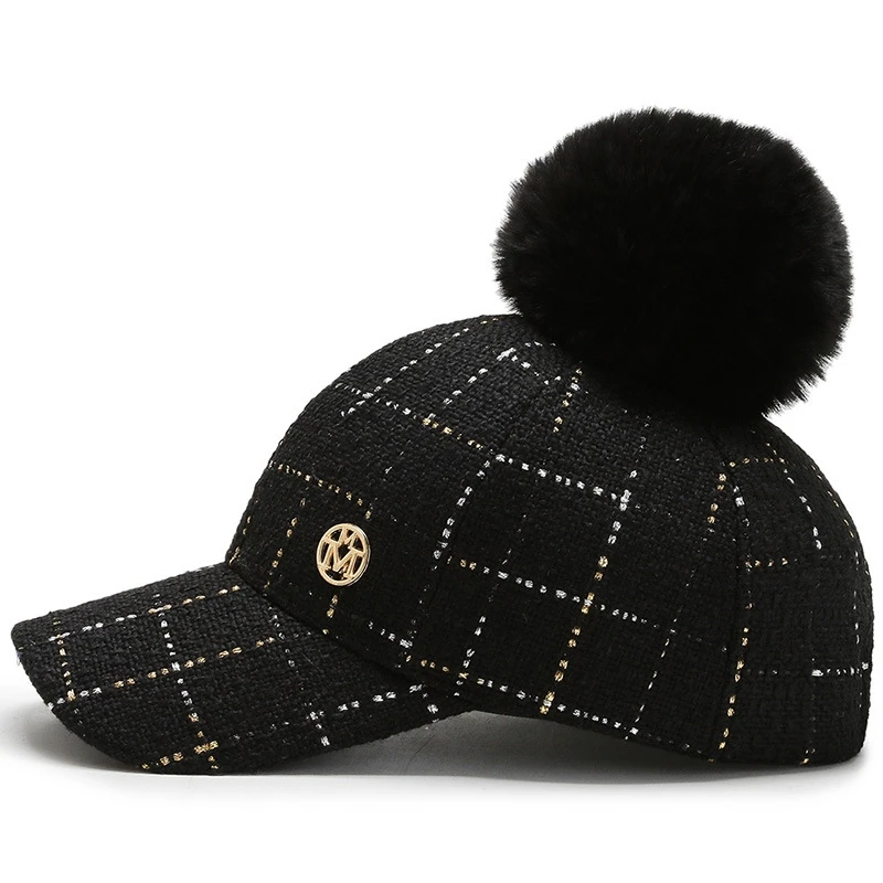 Женская бейсбольная кепка USPOP клетчатая бейсболка с буквенным принтом M новинка