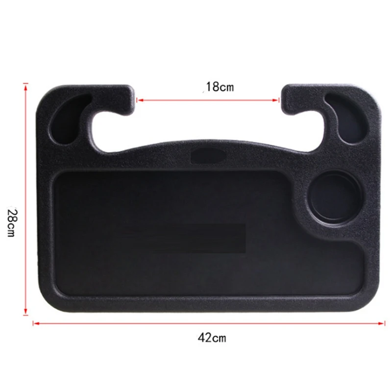 

Car Laptop Desk Car with Multifunctional Chair Back Dining Table Steering Wheel Desk Auto Steering Wheel Tray Drink Holder ABS