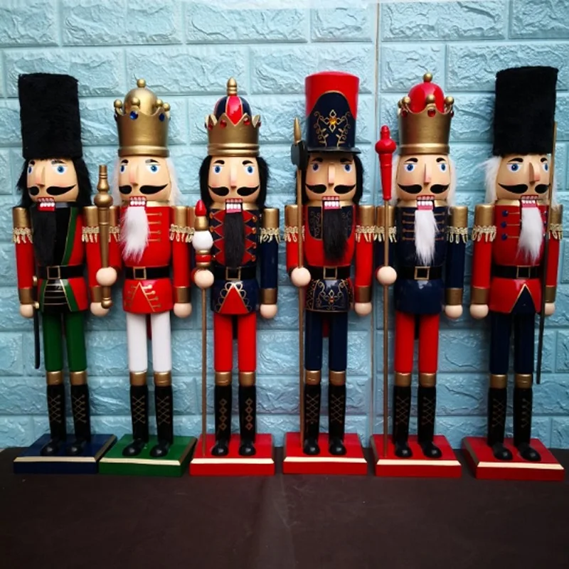 60 см Щелкунчик король/солдат деревянная фигурка Рождественское украшение ручная
