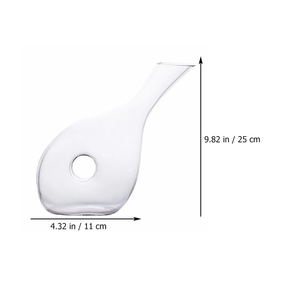 

1pc Glass Decanter Simple Design Transparent Decanter (Transparent Color)