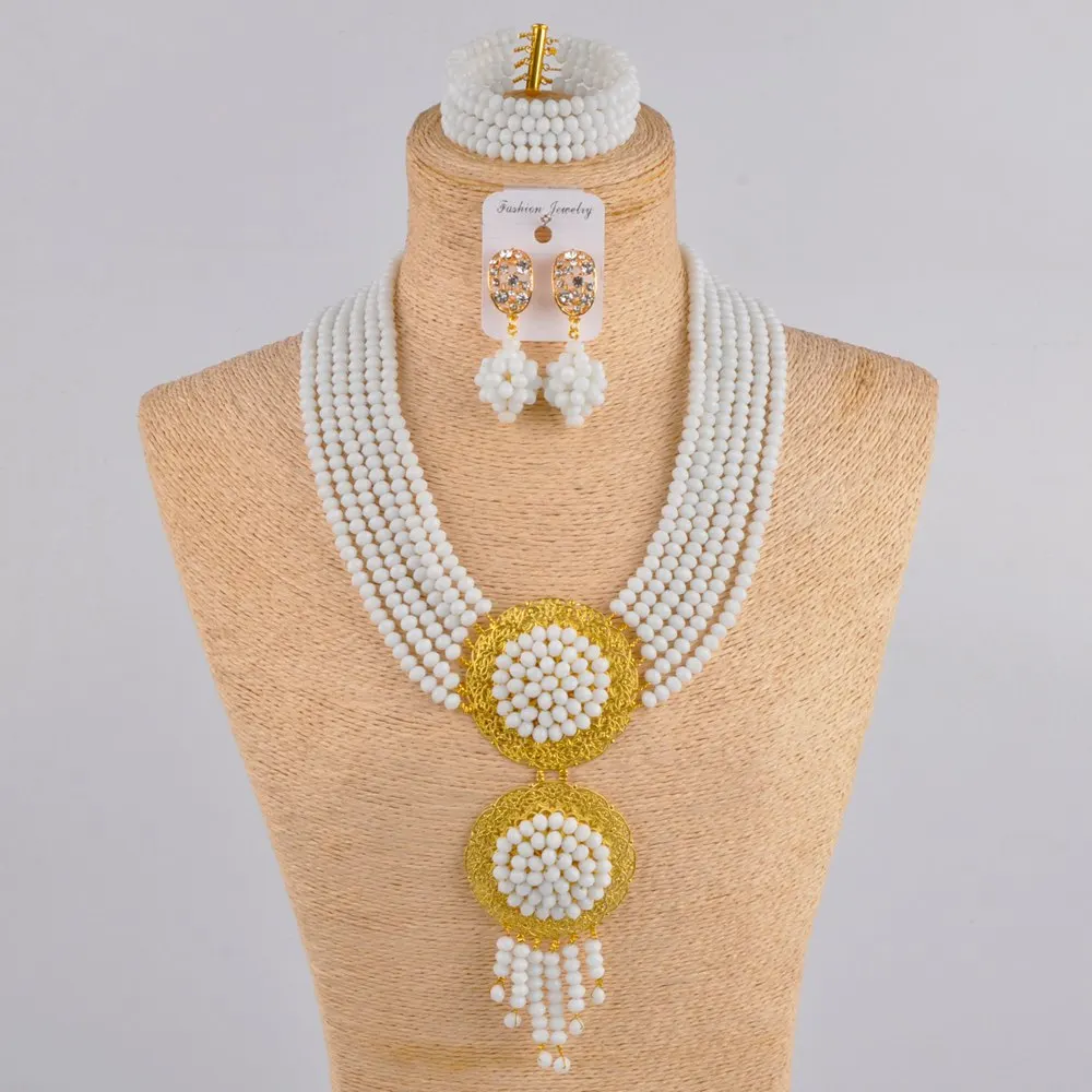 Африканские свадебные бусы набор красных ювелирных изделий нигерийское