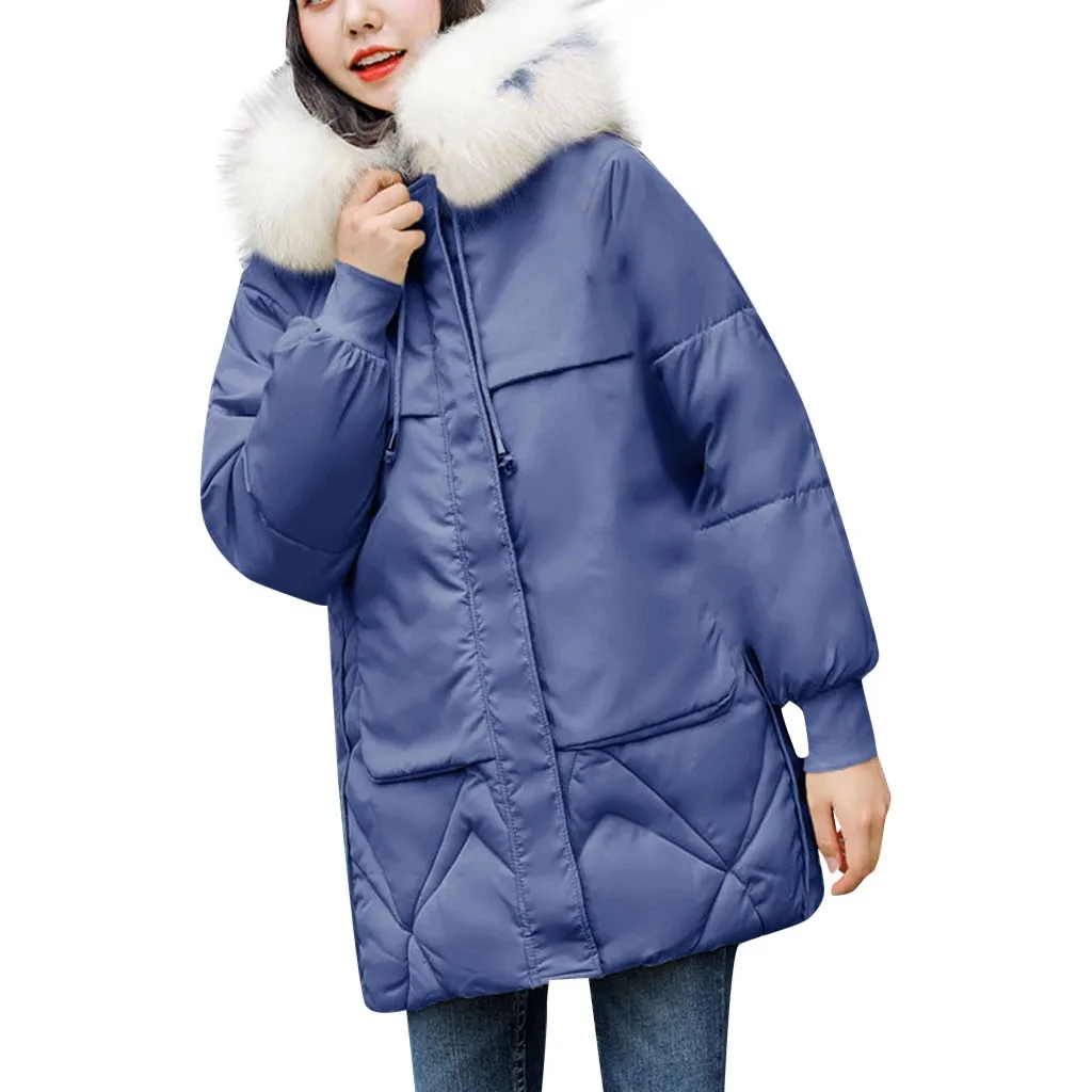 Женские зимние пальто 2019 парки для женщин теплая верхняя одежда с капюшоном
