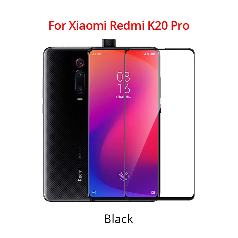 Redmi K20 Pro PZOZ для Xiao mi Red mi Note 7 8 K20 7A mi Note 10 CC9e Pro A3 9 mi 9 Защитная пленка для экрана полное покрытие защитная пленка из закаленного стекла - Цвет: Redmi K20 Pro
