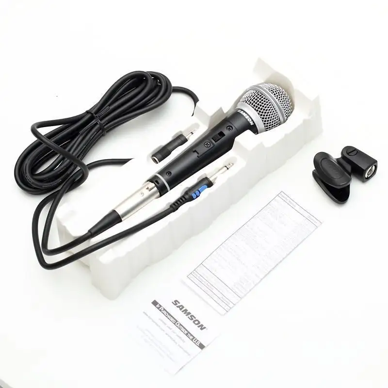 

Samson R21s Professional Dynamic Handheld Microphone With XLR To 1/4" Mic For Karaoke And Recording With Cable And Mic Clip