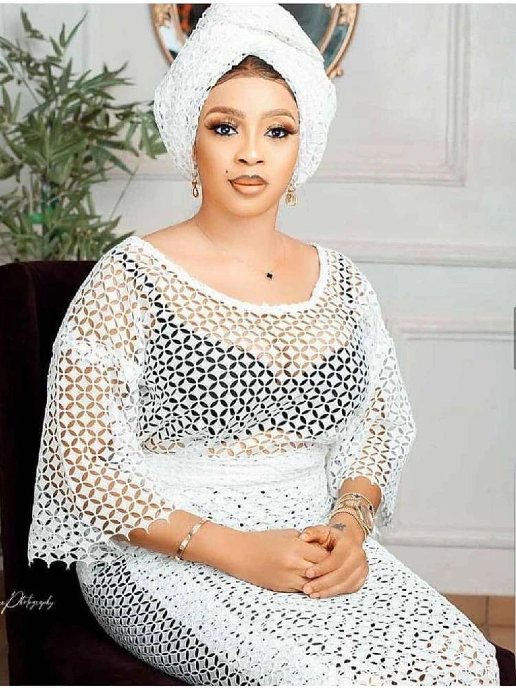 Хит продаж чистый белый гипюр кружево мягкая приятная на ощупь африканская ткань