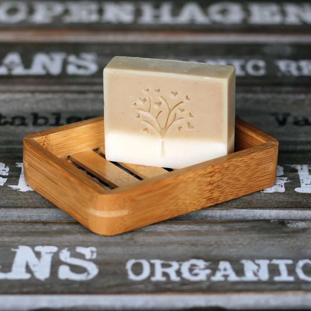 Деревянная подставка для хранения натурального бамбукового мыла | Дом и сад