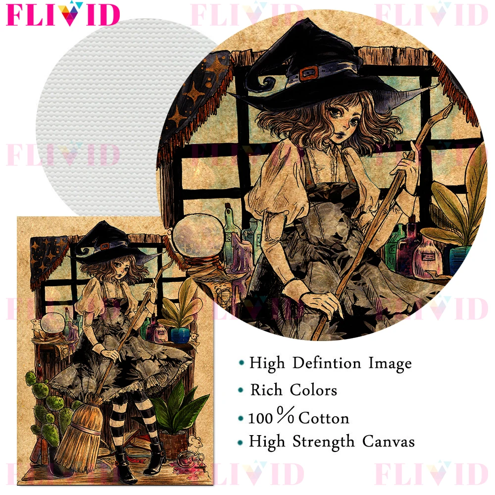 Плакаты и принты на холсте с изображением милой девочки-демона | Дом сад