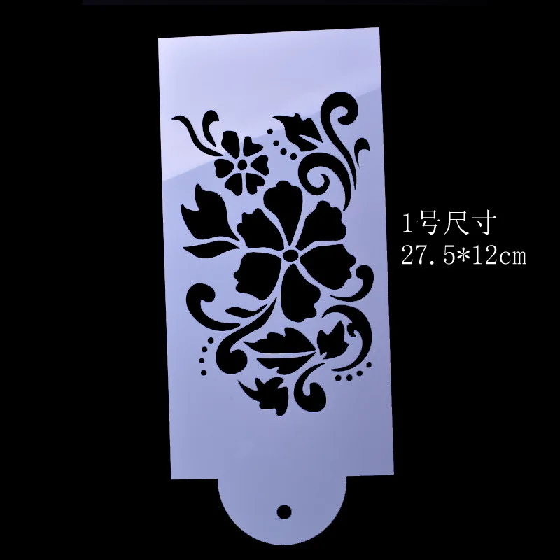 Горячее предложение 4 шт./компл. 27 5 см цветок DIY слойные трафареты настенная