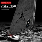 Чехол для Iphone 12, 11 pro Max, Xs, X, Xr, 8, 7, 6, 6s Plus, SE 2020, тканевый